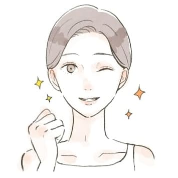 水またはぬるま湯でマッサージするように優しくすすぎます。