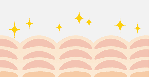 キメが整っている肌